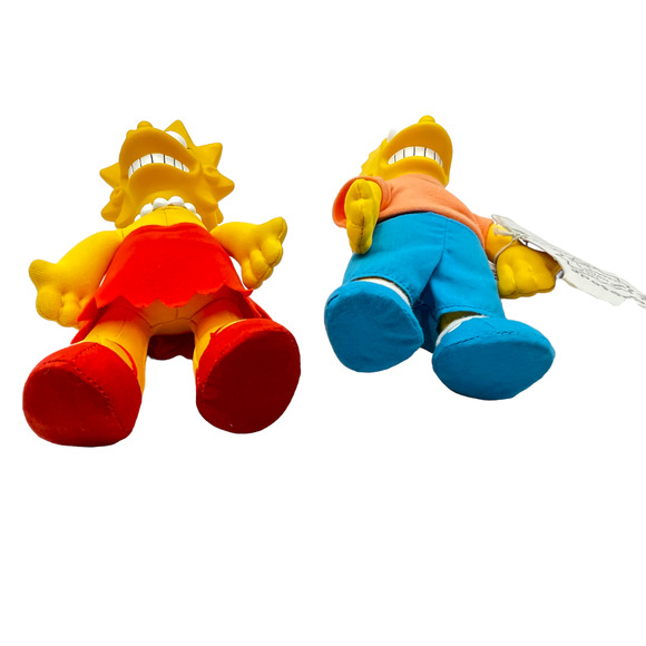 Bart 9" & Lisa 8" Simpson Doll Plush Vintage Mattel 20th Century Fox 1990 - Picture 7 of 11